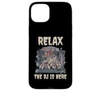 Dinosaur Tyrannosaurus T-Rex Relax The DJ Is Here Case for iPhone 15 Plus