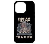 Dinosaur Tyrannosaurus T-Rex Relax The DJ Is Here Case for iPhone 15 Pro Max