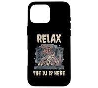 Dinosaur Tyrannosaurus T-Rex Relax The DJ Is Here Case for iPhone 16 Pro Max