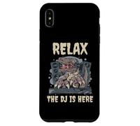 Dinosaur Tyrannosaurus T-Rex Relax The DJ Is Here Case for iPhone XS Max