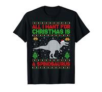 Dinosaur Ugly All I Want For Christmas Is A Spinosaurus T-Shirt