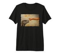 Dinosaur Velociraptor Evolution Creationism God Darwin Premium T-Shirt