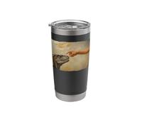 Dinosaur Velociraptor Evolution Creationism God Darwin Stainless Steel Insulated Tumbler
