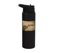 Dinosaur Velociraptor Evolution Creationism God Darwin Stainless Steel Insulated Water Bottle