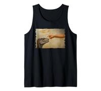 Dinosaur Velociraptor Evolution Creationism God Darwin Tank Top