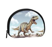Dinosaur Walking Dinosaur Walking Coin Purse Personalized Coin Bag for Women Men Change Purse Small Wallets with Zipper Mini Shell Coin Pouch Outdoor Shopping Change Storage Bag Handbags Gifts