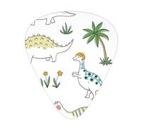 Dinosaur Walking Guitar Picks Set-Premium Abs Material,Various Thicknesses-Enhance Your Playing Experience