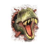 Dinosaur Wall Decals, 3D Dinosaur Wall Sticker for Kids Bedroom Crack Hole Dinosaur Wall Art Decor for Boys Room