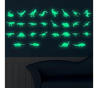 Dinosaur Wall Decals,Glow in The Dark Stickers 28pcs,Dinosaur Wall Decor for Boys Room,Dinosaur Stickers, Wall Decals for Kids Rooms