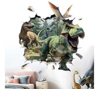Dinosaur Wall Stickers for Kids Boys: Peel and Stick Tropical Dino Wall Decals - Wall Art Decor Kids Supplies