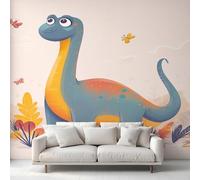 Dinosaur Wallpaper, Dino Animal Cartoon Kid Boy Wall Mural, Wallpaper for Bedroom Living Room, Home Decor, Photo Wall Paper, 315 x 215 cm C&MI60