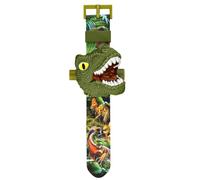 Dinosaur Watch Kids - Projection Electronic Timepiece, Silicone Toy Wristwatch, Adjustable Cartoon Band, PVC Child Accessory | Fun Learning Gift for Birthday Christmas Travel Camping Indoor Outdoor