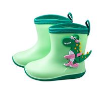 Dinosaur Wellies for Kids Rain Boots Waterproof with Drawstring Cute Cartoon Non Slip Wellington Boots for Boys Girls Multiple Colors Outdoor Essentials School Rainy Day Puddle Jumping Kids UK