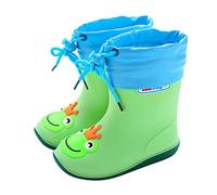 Dinosaur Wellies for Kids Rain Boots Waterproof with Drawstring Cute Cartoon Non Slip Wellington Boots for Boys Girls Multiple Colors Outdoor Essentials School Rainy Day Puddle Jumping Kids UK