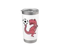 Dinosaur with Football Stainless Steel Insulated Tumbler
