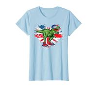 Dinosaur With Union Jack Idea For Kids & Britain Expats T-Shirt