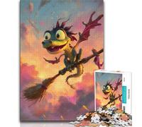 Dinosaur Wizard 1000 Piece Jigsaw Puzzles for Adults & Teens,Family Game Stress Reliever Difficult Challenge Great Gifts And Toys 50x75cm