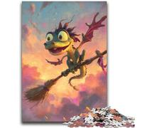 Dinosaur Wizard Jigsaw Puzzles 2000 Pieces for Adults Teens,Help The Brain Exercise Addictive Toys to Cultivate Patience Great Gift (70X100cm)