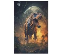 Dinosaur Wooden Puzzles Jigsaw Puzzle 1000 Pieces for Adults Creative Difficult Challenging Game 78×53cm