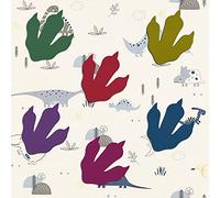 Dinosaur Wooden Wall Art Footprints Feet T-Rex Bedroom Boys Girls (Matt Green, 12)