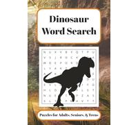 Dinosaur Word Search Puzzle Book: Challenging Word Search with Easy to Read Print about Dinosaurs | 6x9 inches | 50+ Puzzles … Gift for Vacations, Holidays and Free Time