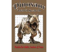Dinosaur Word Search Puzzle Book: Word Searches with Easy to Read Print about Dinosaurs, Prehistoric Animals, Jurassic Era, and More | 6x9 inches, 110 ... Gift for Vacations, Holidays, and Free Times