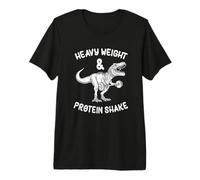 Dinosaur Workout Weight Lifting T-Rex Protein Bodybuilding Premium T-Shirt