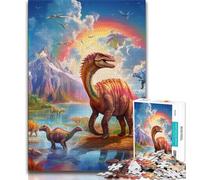 Dinosaur World 1000 Piece Jigsaw Puzzles for Adults & Teens,Decompressing Intellectual Educational Toy Birthday Present,Gifts,Wall Art (38x26cm)