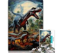 Dinosaur World 1000 Piece Jigsaw Puzzles for Adults & Teens,Help The Brain Exercise Addictive Toys to Cultivate Patience A Work of Art (75x50cm)