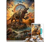 Dinosaur World 1000 Piece Jigsaw Puzzles for Teenagers,Family Game Stress Reliever Difficult Challenge Great Gifts And Toys (38x26cm)