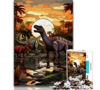Dinosaur World 1000 Piece Jigsaw Puzzles for Teenagers Gifts,family Fun Games Is Ideal As A Gift for The Whole Family (38x26cm)