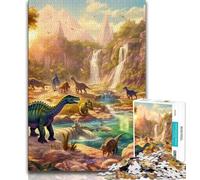 Dinosaur World 1000 Piece Jigsaw Puzzles for Teenagers Gifts,Help The Brain Exercise Addictive Toys to Cultivate Patience Great Gift (50x75cm)