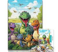 Dinosaur World 1000 Piece Jigsaw Puzzles for Teenagers,Help The Brain Exercise Addictive Toys to Cultivate Patience Unique Challenge Game (50x75cm)