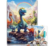 Dinosaur World Jigsaw Puzzles for Adults 1000,Help The Brain Exercise Addictive Toys to Cultivate Patience A Work of Art 50x75cm