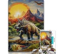 Dinosaur World JigsawPuzzle 1000 Pieces for Adults,Challenging Game And Family Play for Is Ideal As A Gift for The Whole Family 38x26cm