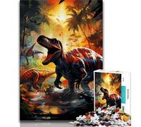 Dinosaur World JigsawPuzzle 1000 Pieces for Adults,Family Game Stress Reliever Difficult Challenge Great Gifts And Toys 50x75cm