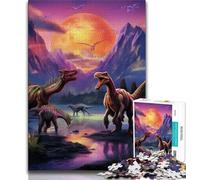 Dinosaur World JigsawPuzzle 1000 Pieces for Adults,Family Game Stress Reliever Difficult Challenge Secret Santa Gifts 50x75cm