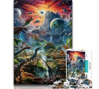 Dinosaur World JigsawPuzzle 1000 Pieces for Teenagers,Challenging Game And Family Play Wall Decoration Unique Birthday And Xmas Gifts (38x26cm)