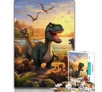 Dinosaur World JigsawPuzzle 1000 Pieces for Teenagers,Educational Games Home Decoration Deal As Gifts for The Whole Family (38x26cm)