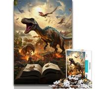 Dinosaur World JigsawPuzzle 1000 Pieces for Teenagers,Educational Games Home Decoration Deal As Gifts for The Whole Family (50x75cm)