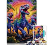 Dinosaur World Jigsaws Puzzles 1000 Pieces for Teenagers Gifts,for Educational Game Challenge Toy Unique Home Decor And Gifts (38x26cm)