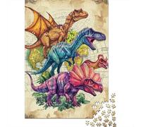 Dinosaur World Paper Jigsaw Puzzle for Adults 1000 Piece Puzzles for Teenagers Creative Jigsaw Puzzles Family Challenging Games Toys 1000pcs (38x26cm)