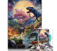 Dinosaur World Puzzles for Teenagers 2000 Pieces,Help The Brain Exercise Addictive Toys to Cultivate Patience Great Gift 70x100cm