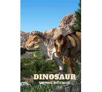 Dinosaur Writing Notebook: Tyrannosaurus at a watering hole on a Lined 6 inches by 9 inches Jurassic Journal 110 pages (Dinosaur Notebook and Writing Journals)