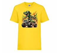 Dinosaur Yellow T Shirt for Kids - Boys & Girls Tshirt - Casual Kids Clothes, Comfortable children Tee
