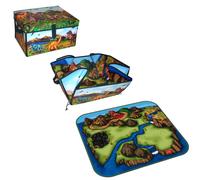 Dinosaur ZipBin & Playmat Plus 2 Dinos