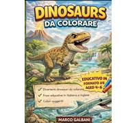 Dinosauri PREISTORICI DA COLORARE: PER BAMBINI E DIDATTICA