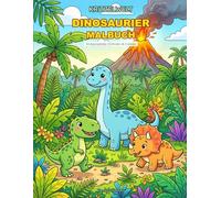 Dinosaurier Malbuch: 50 Ausmalbilder für Kinder ab 3 Jahren - Klare, dicke Linien und einfache Formen zum Ausmalen (Kritzelwelt)