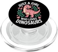 Dinosaurs Are Life Just A Girl Who Loves Them PopSockets PopGrip for MagSafe