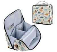 Dinosaurs Beige Makeup Bag Makeup Organizer for Women